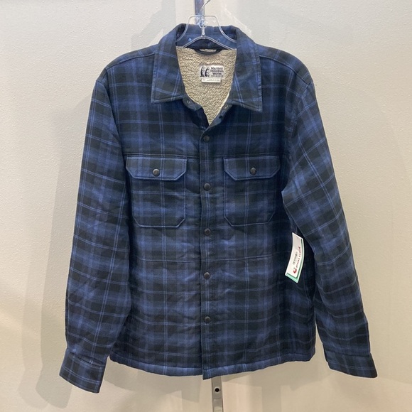 Marmot Ridgefield Men's Heavyweight Sherpa Flannel Jacket NWT - Picture 2 of 4
